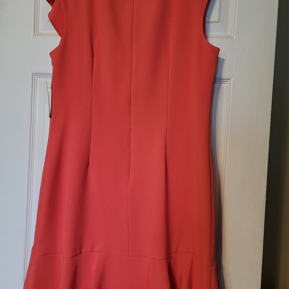 Coral Cocktail Dress - Picture 6 of 10